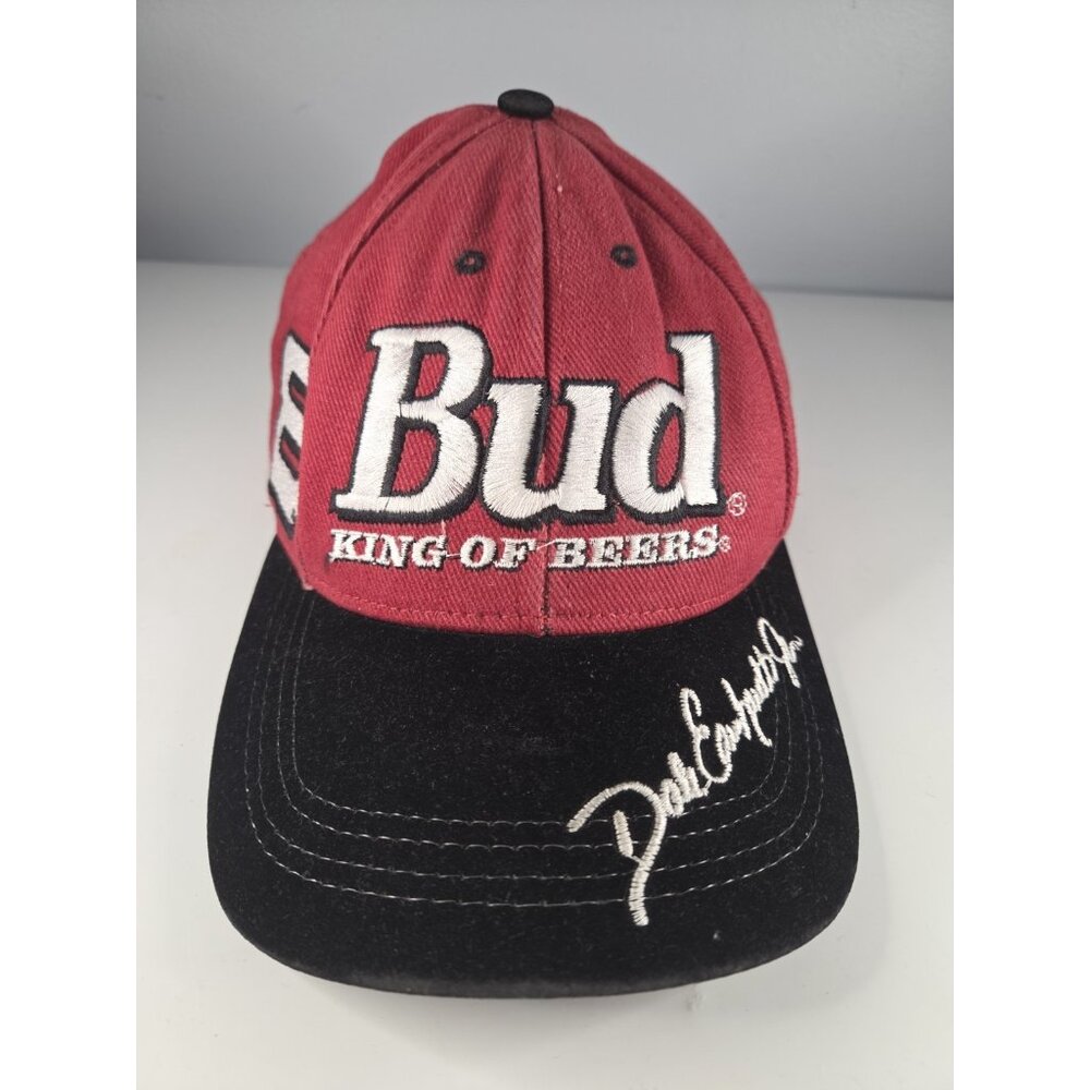 Budweiser King Of Beer Red Hat Nascar 8 Dale Earnhardt Jr.  Made in USA One Size